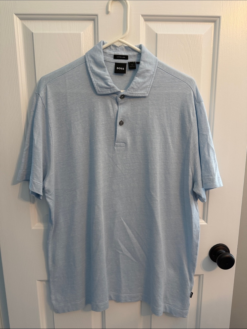 BOSS Light Blue Men's Polo Shirt